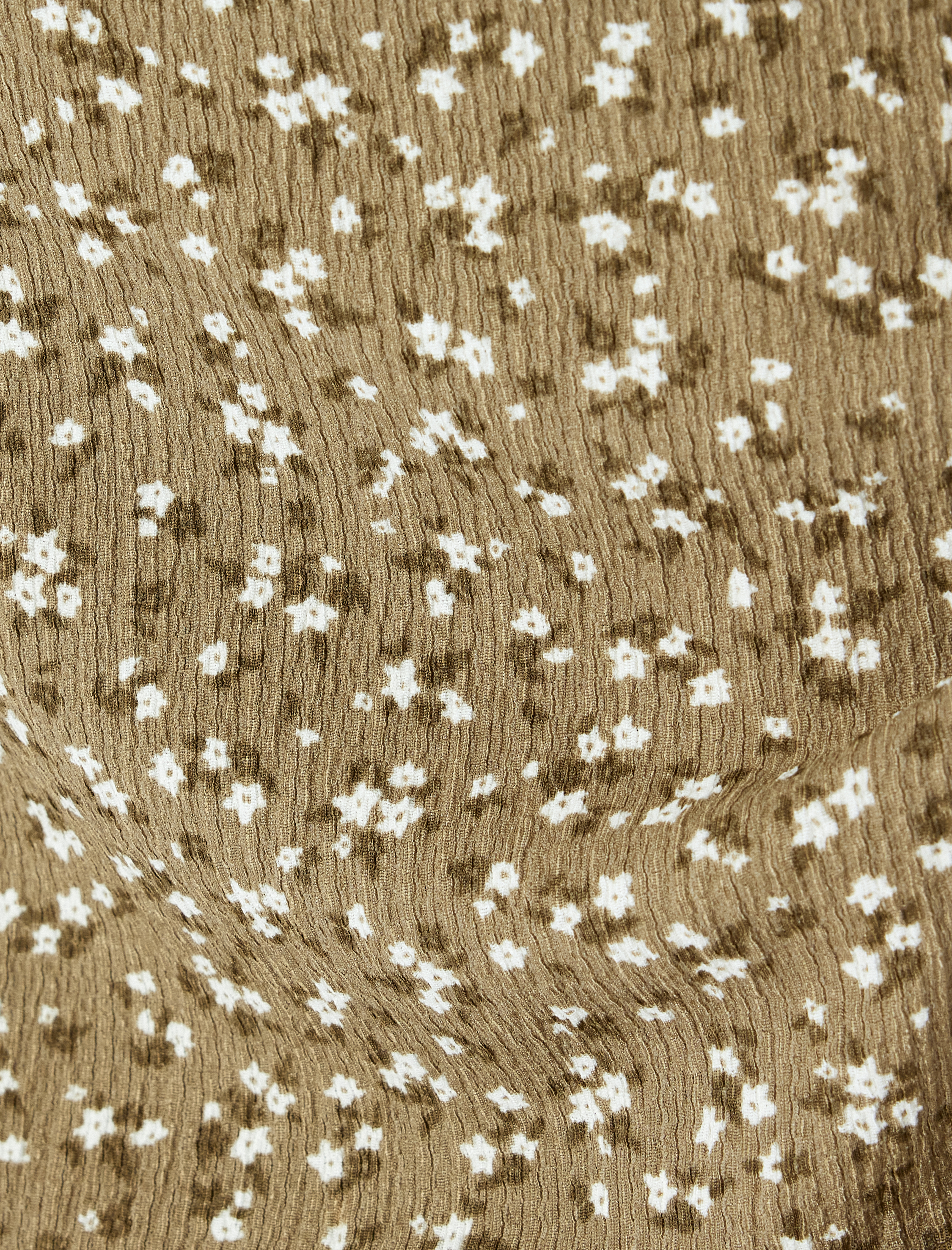   Asimetrik Slim Fit Yüksek Bel Drapeli Çiçekli Midi Etek Bürümcük