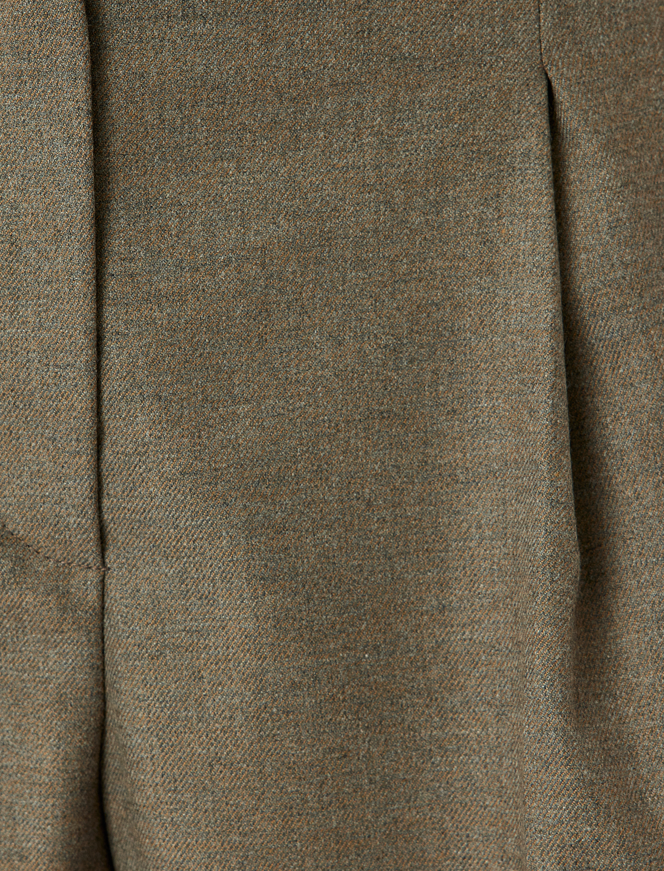   Pile Detaylı Cepli Palazzo Yüksek Bel Kumaş Pantolon