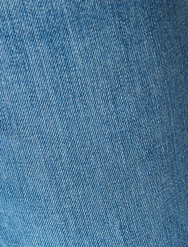 Normal Bel Pamuklu Straight Fit Jean Pantolon - Mark Jean_5