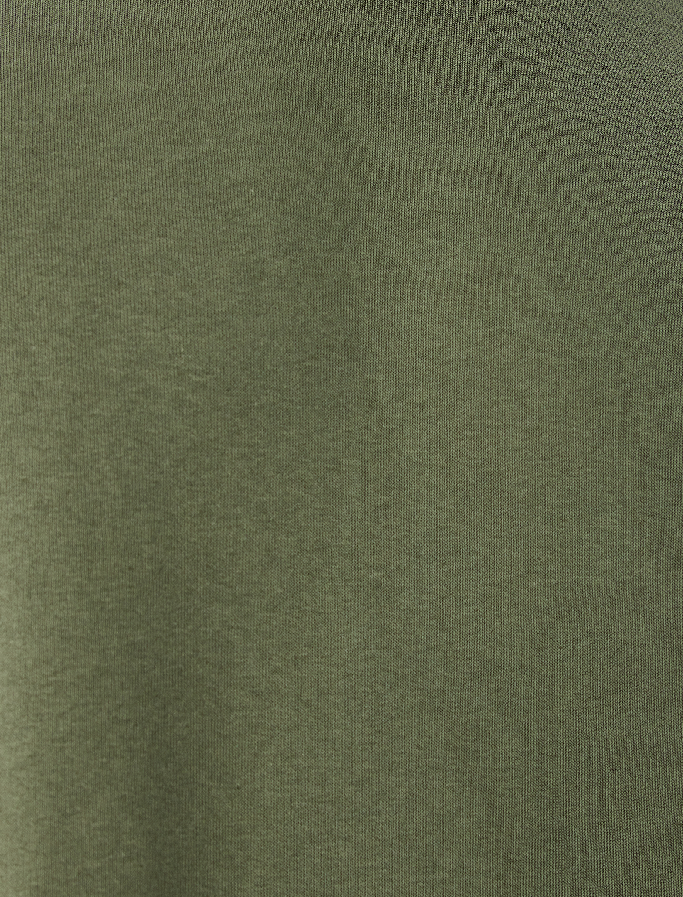   Kısa Kollu Etiket Detaylı Tok Kumaş Bisiklet Yaka Oversize Tişört