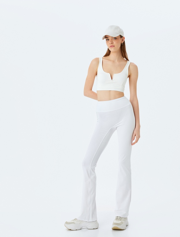 V Yaka Kolsuz Slim Fit Sporcu Sütyeni_1