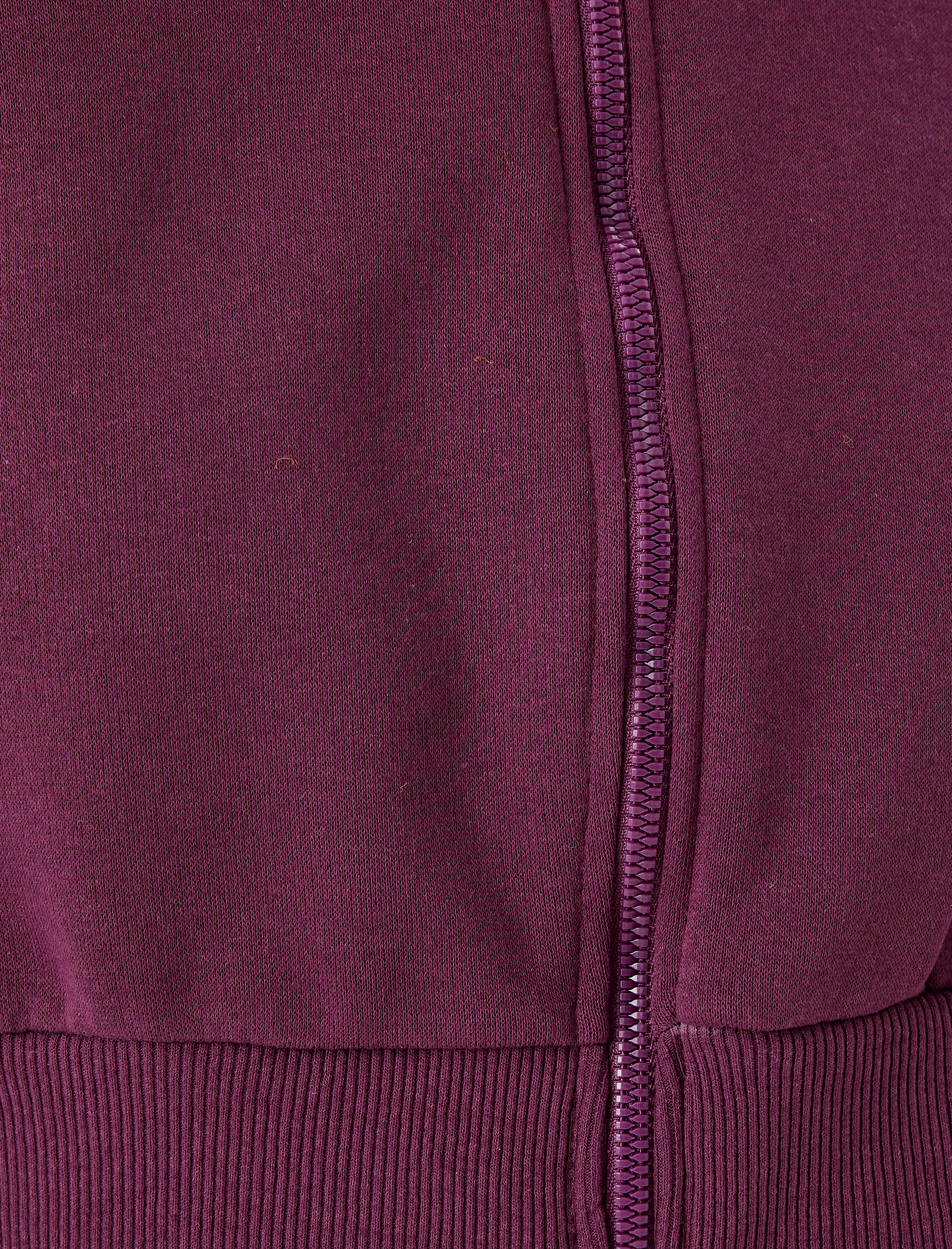   Şardonlu Bisiklet Yaka Fermuarlı Crop Spor Sweatshirt