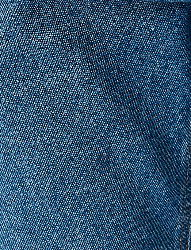 Normal Bel Pamuklu Cepli Straight Fit Jean - Mark Jean_5