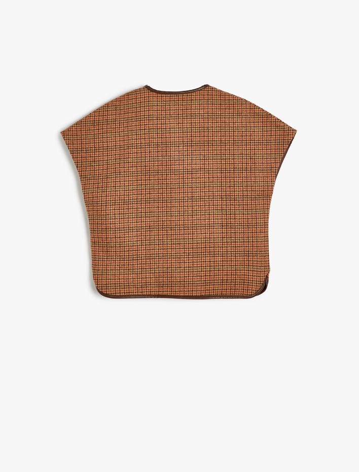 Kız Bebek Suni Deri Detaylı fermuar Kapamalı Yelek