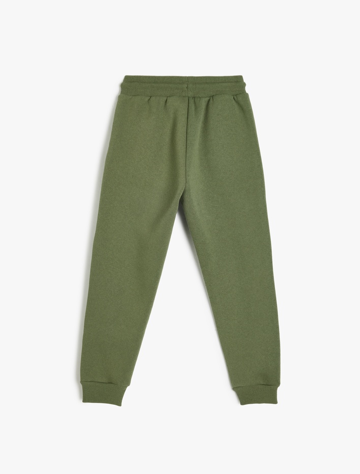 Erkek Çocuk Beli Bağlamalı Cep Detaylı Şardonlu Basic Jogger Eşofman Altı