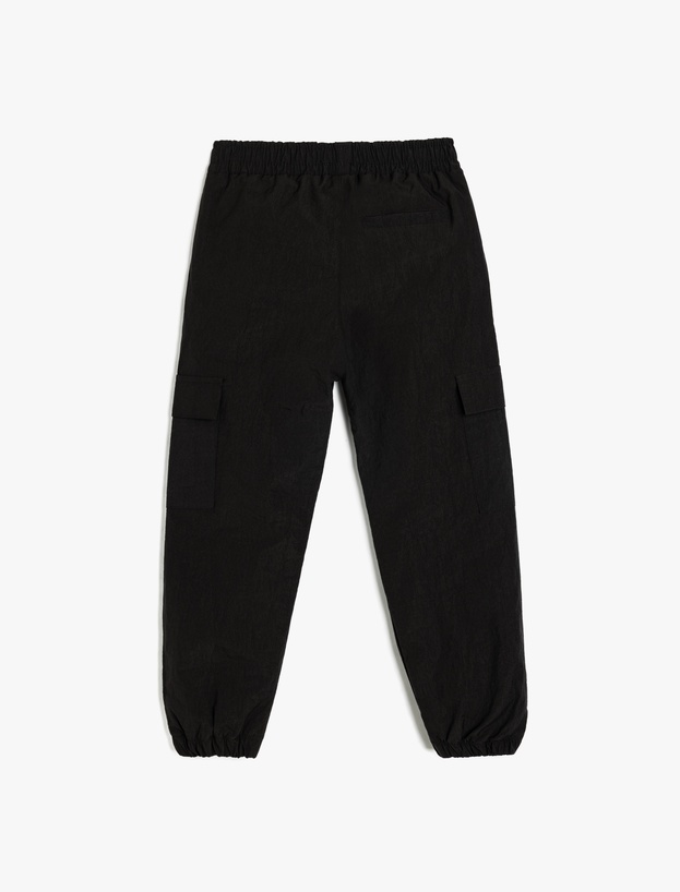 Beli Lastikli Cep Detaylı Jogger Pantolon_1