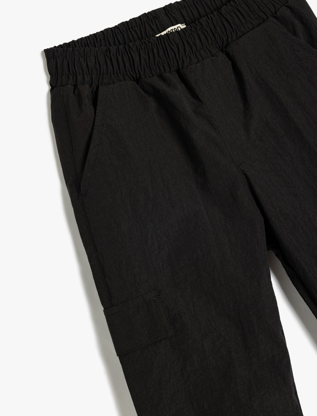 Beli Lastikli Cep Detaylı Jogger Pantolon_2