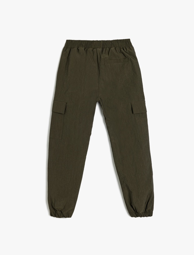 Beli Lastikli Cep Detaylı Jogger Pantolon_1