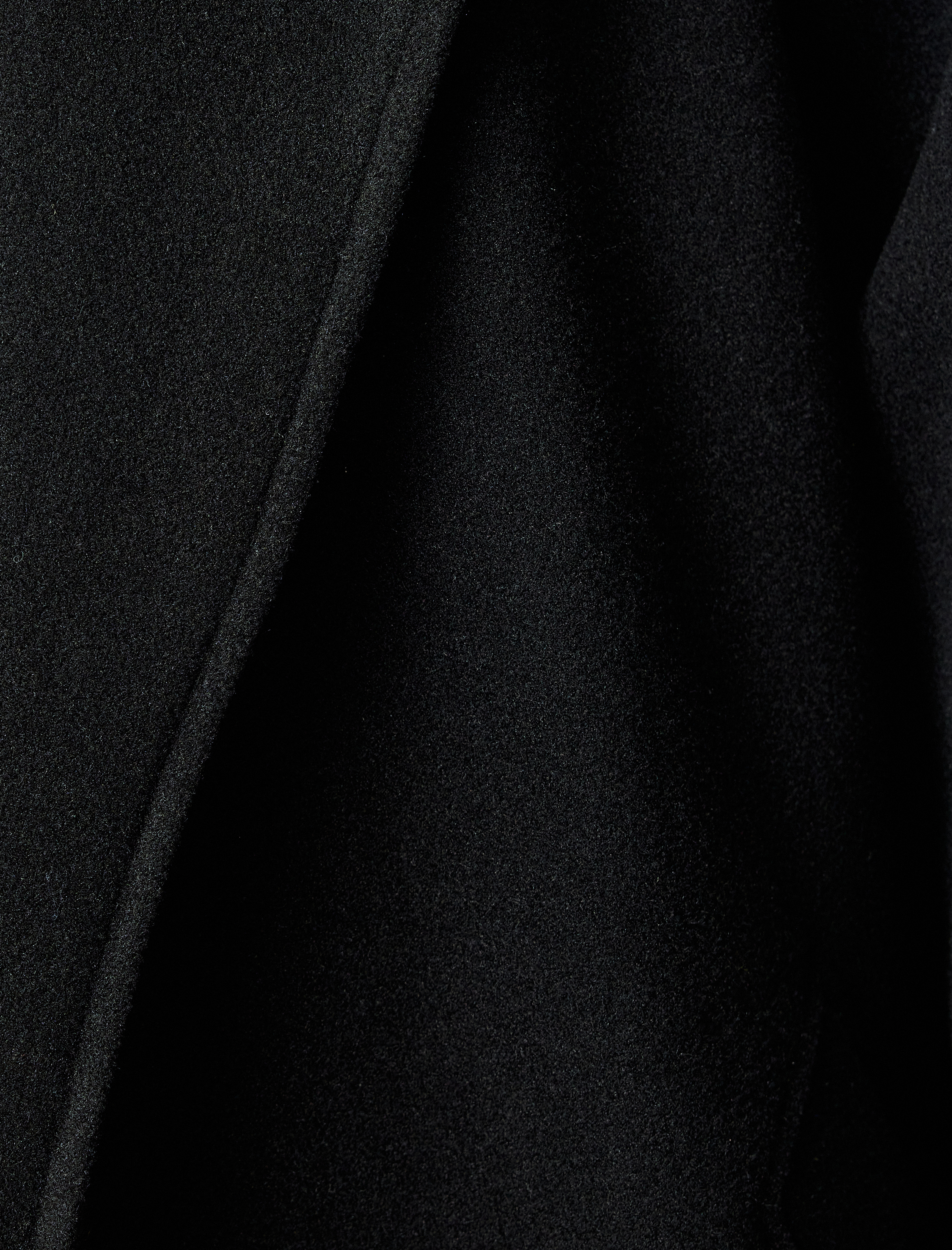   Cepli Kemerli Kruvaze Uzun Kaşe Kaban