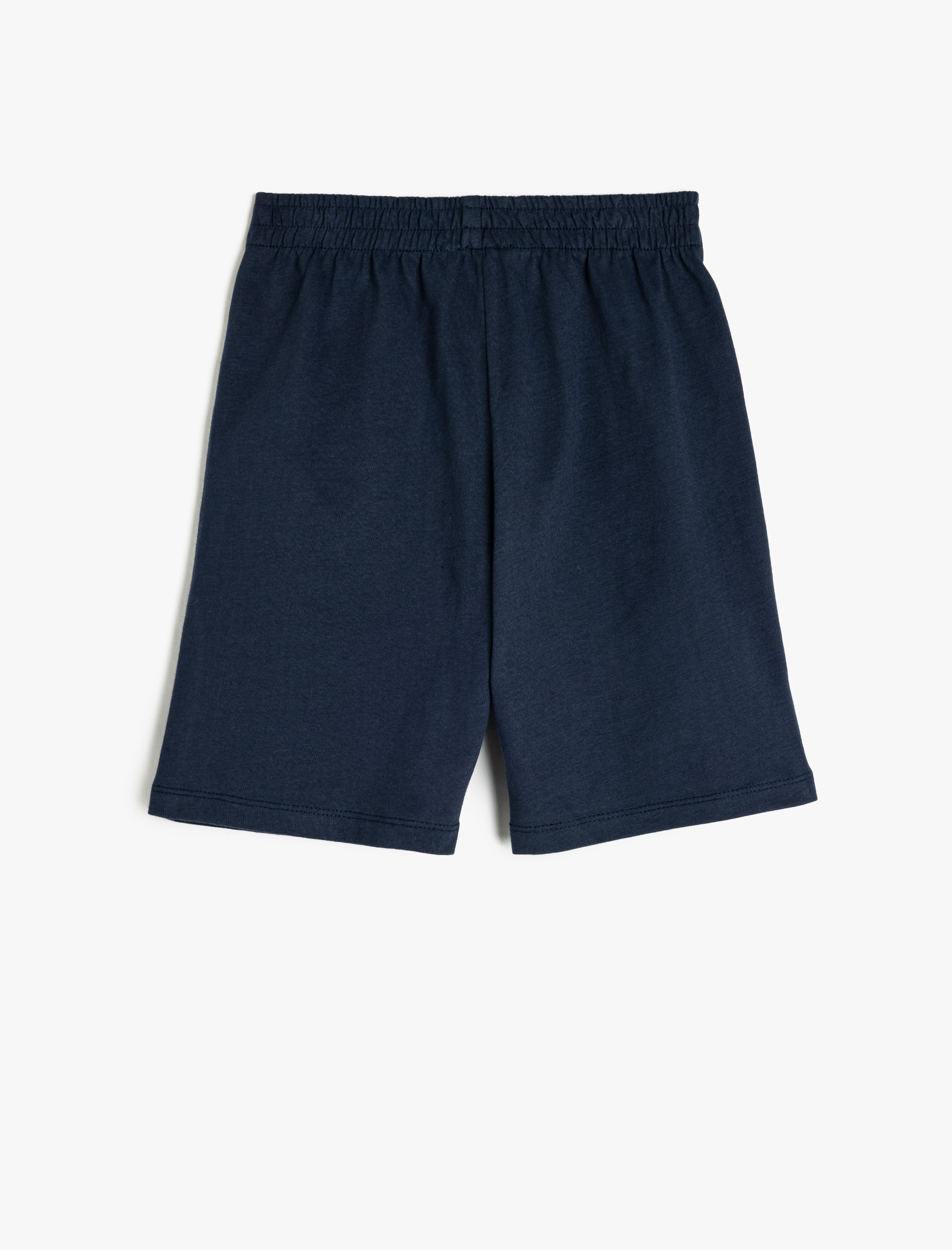  Erkek Çocuk Baskı Detaylı Beli Lastikli Pamuklu Şort