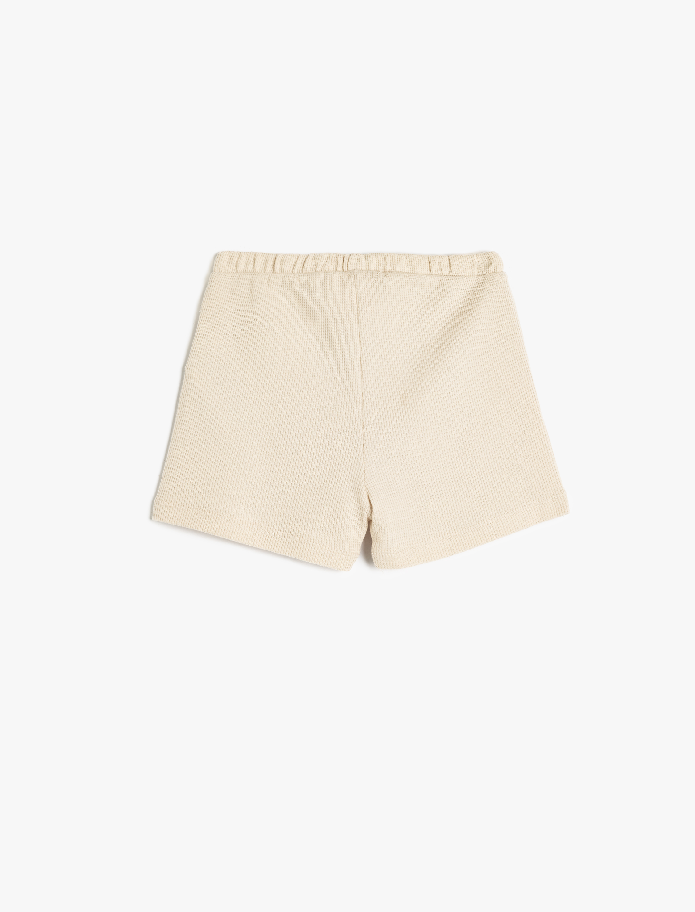  Erkek Bebek Beli Bağcıklı Pamuklu Cep Detaylı Basic Şort