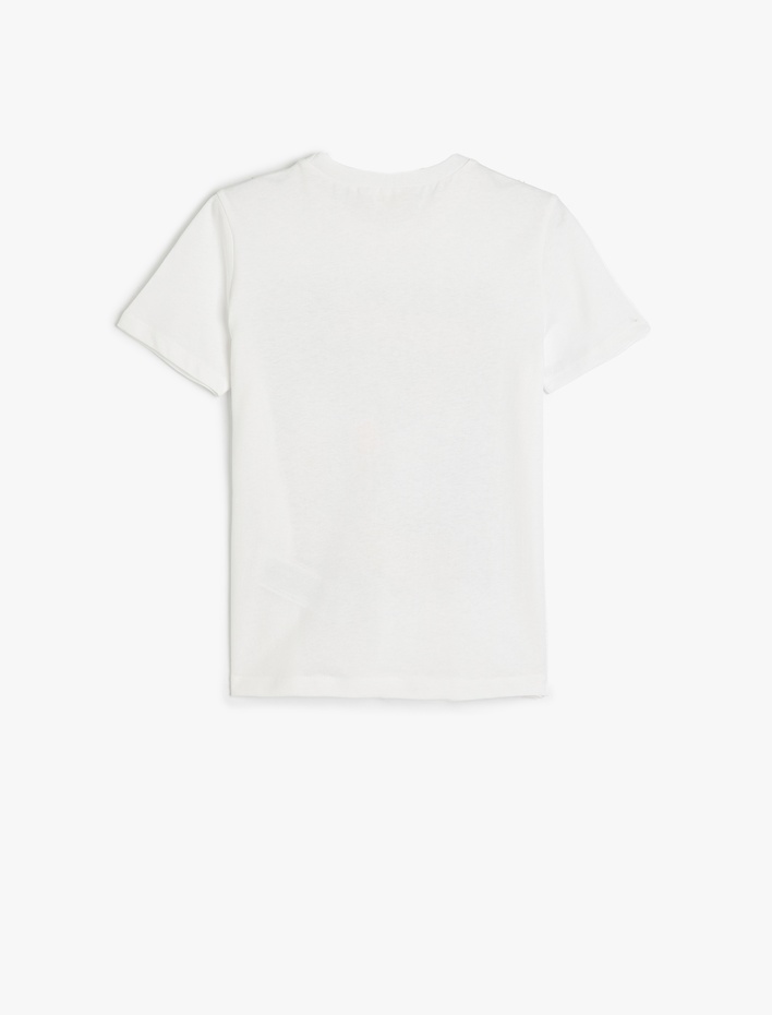 Erkek Çocuk Tişört Oyun Temalı Baskı Detaylı Kısa Kollu Bisiklet Yaka Pamuklu