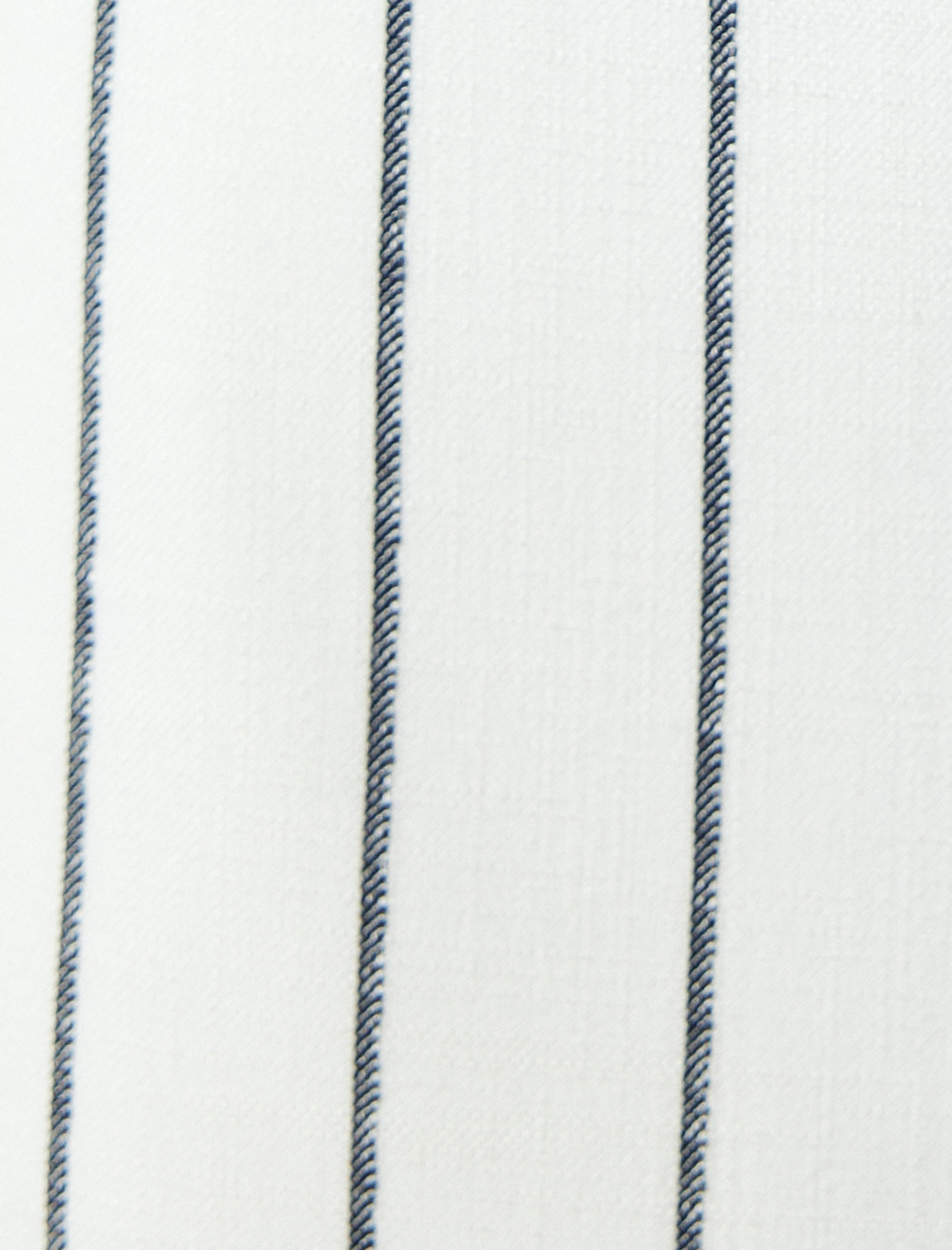   Kapaklı Cep Detaylı Düğmeli Kruvaze Çizgili Blazer Ceket