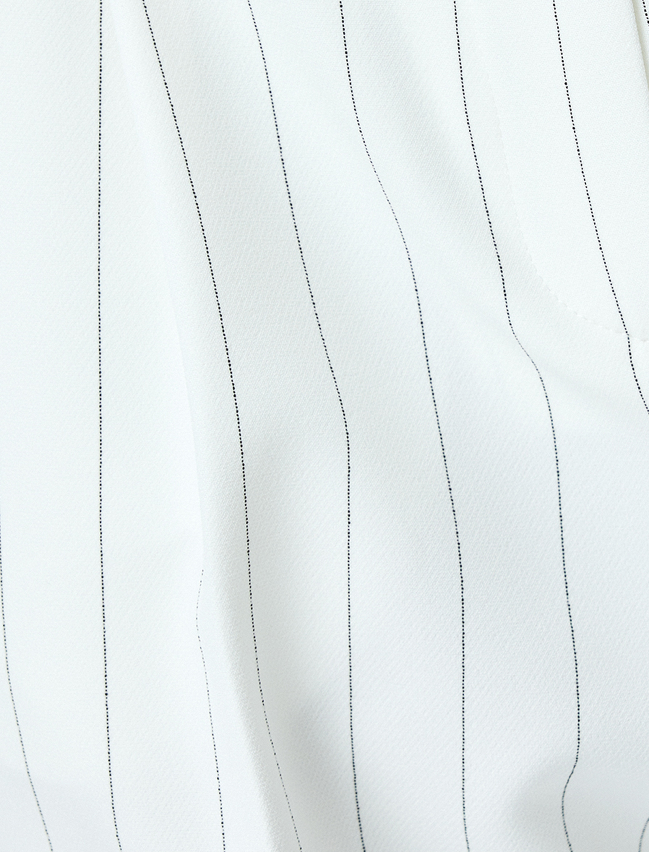   Astarsız Yüksek Bel Pile Detaylı Cepli Çizgili Palazzo Pantolon