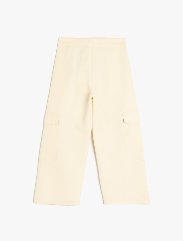 Kız Çocuk Cep Detaylı Kargo Pantolon