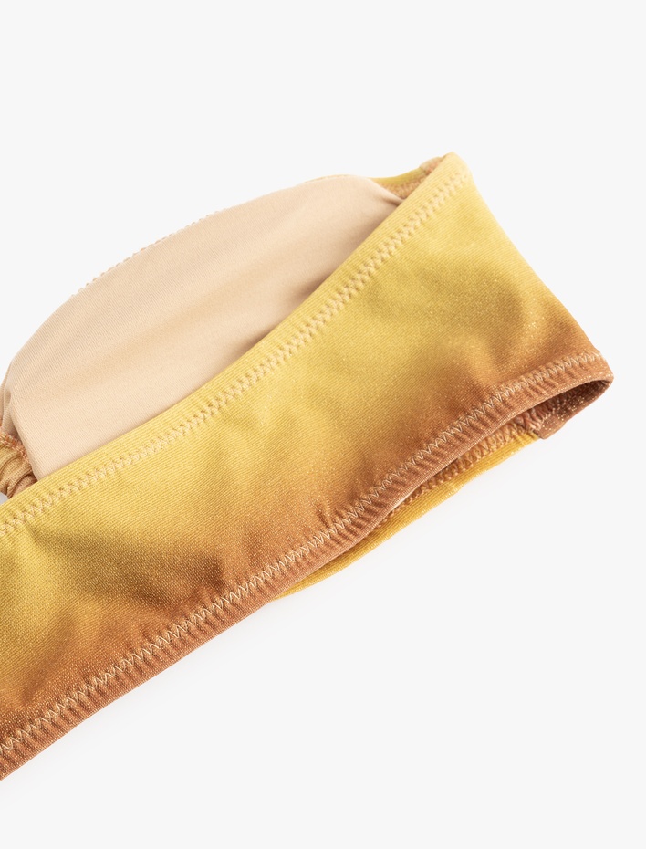  Boyundan Bağlamalı Straplez Bikini Üstü