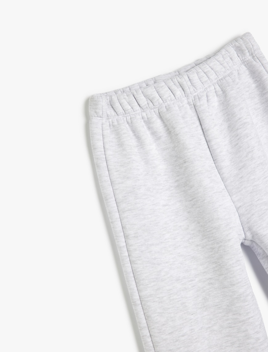  Kız Çocuk Beli Lastikli Basic Jogger Eşofman Altı