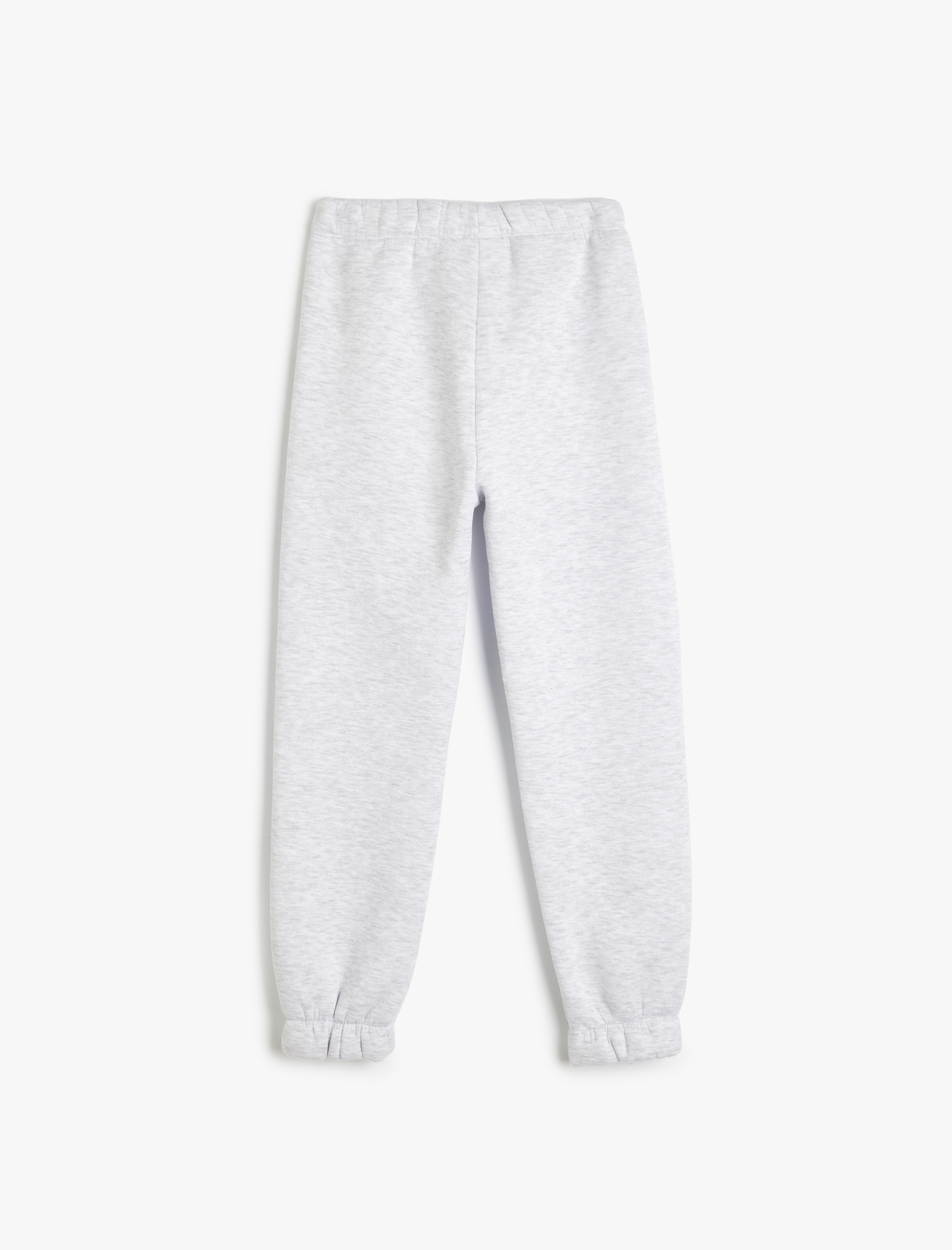  Kız Çocuk Beli Lastikli Şardonlu Basic Jogger Eşofman Altı