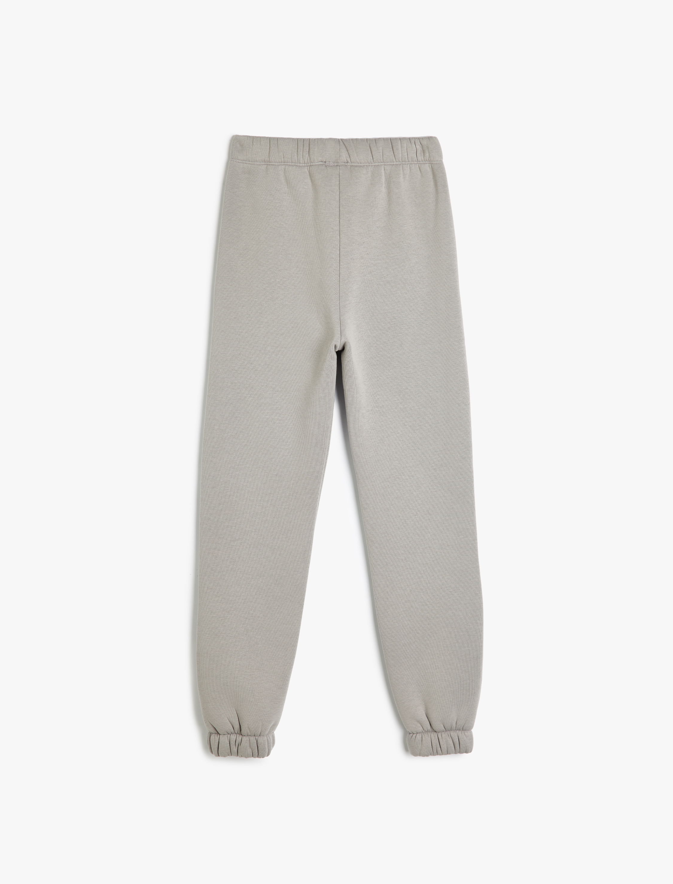  Kız Çocuk Beli Lastikli Şardonlu Basic Jogger Eşofman Altı