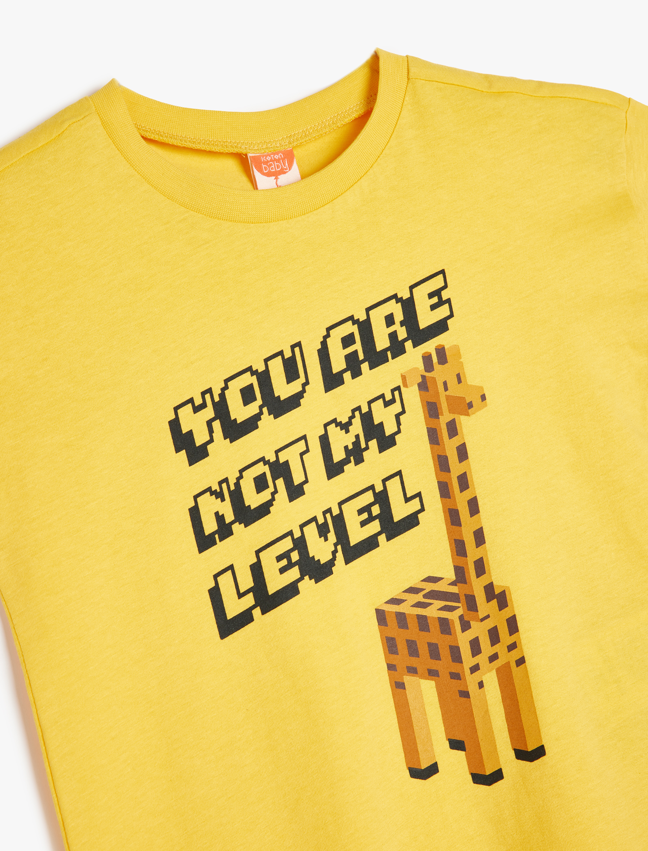  Erkek Bebek Oyun Temalı Baskılı Pamuklu Kısa Kollu Tişört