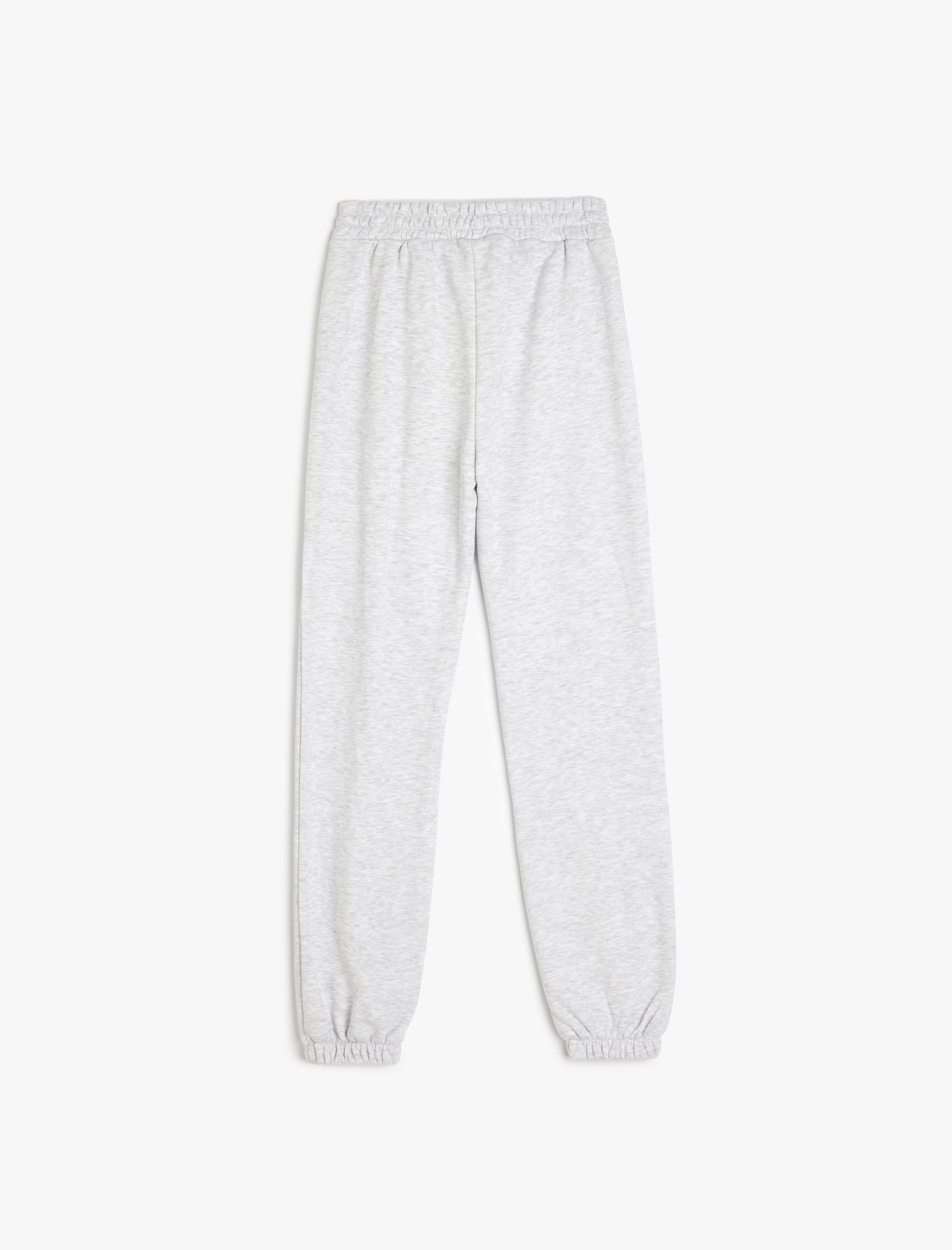  Kız Çocuk Baskı Detaylı Beli Lastikli Eşofman Altı