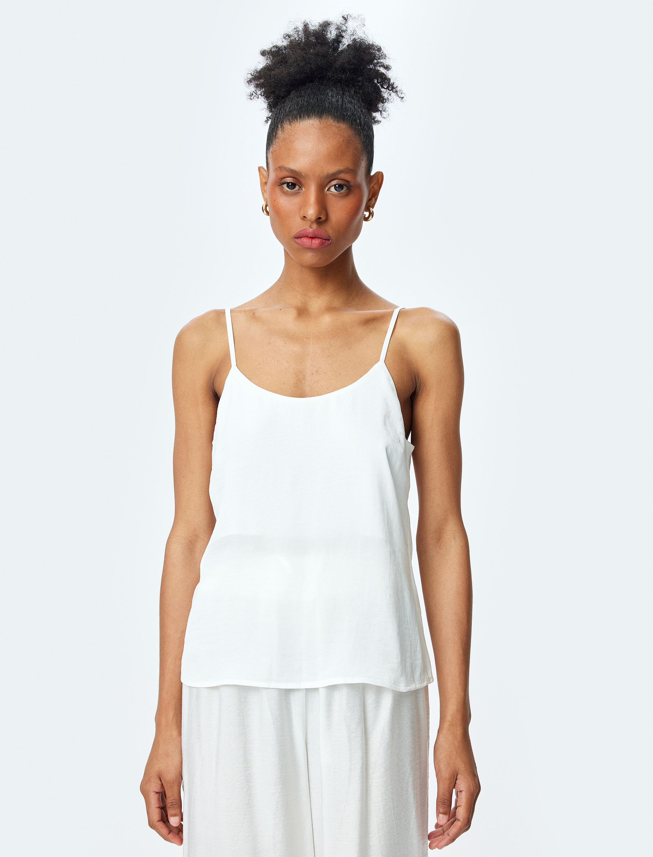   İnce Askılı Saten Atlet