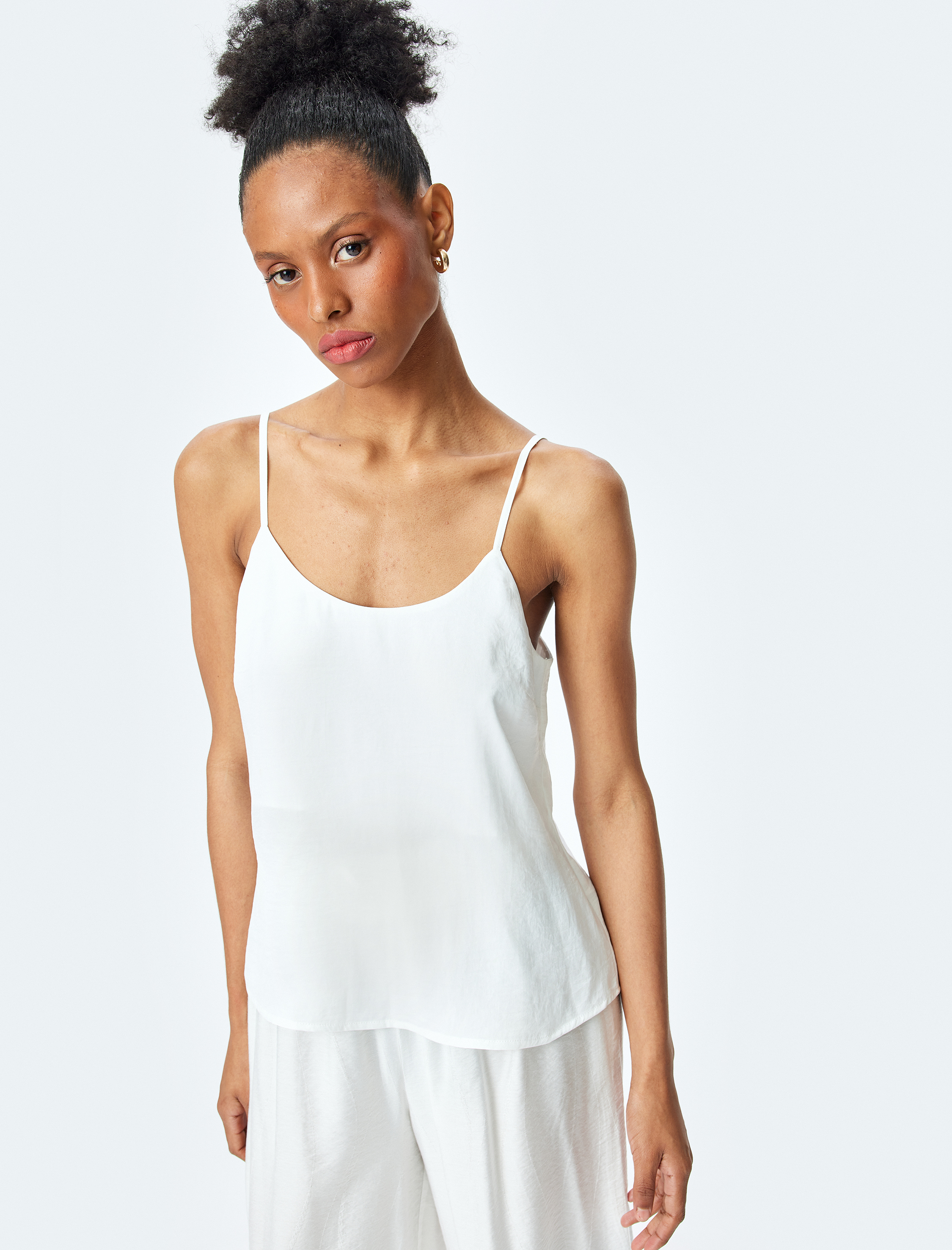   İnce Askılı Saten Atlet