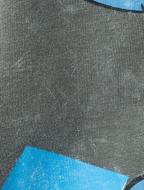 Stitch Lisanslı Baskılı Kısa Kollu Bisiklet Yaka Oversize Tişört_5
