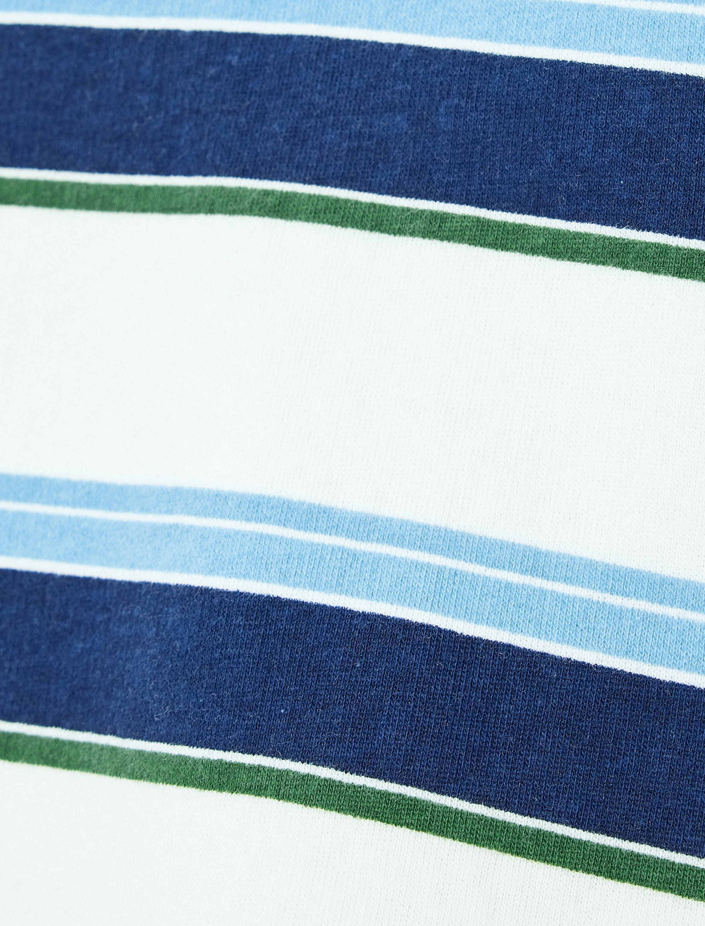   Şardonlu Oversize Polo Yaka Düğmeli Çizgili Sweatshirt