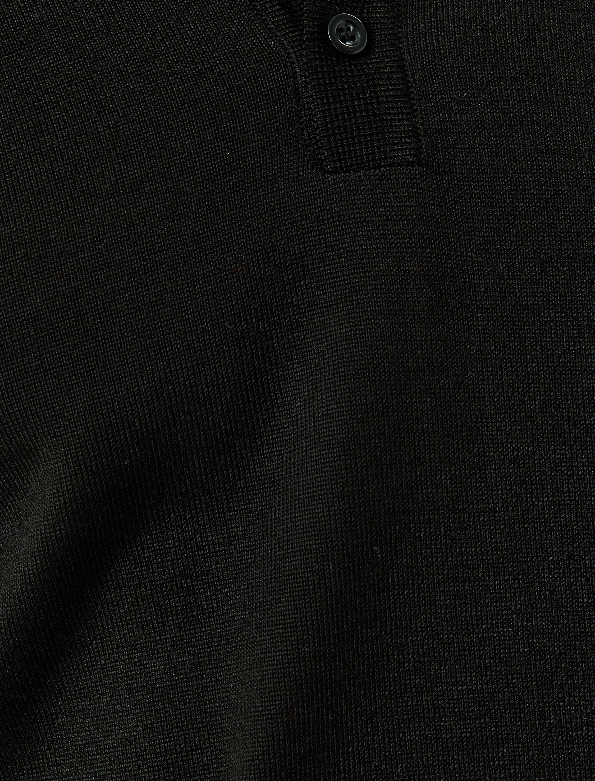   Polo Yaka Düğmeli Basic Uzun Kollu Triko Kazak