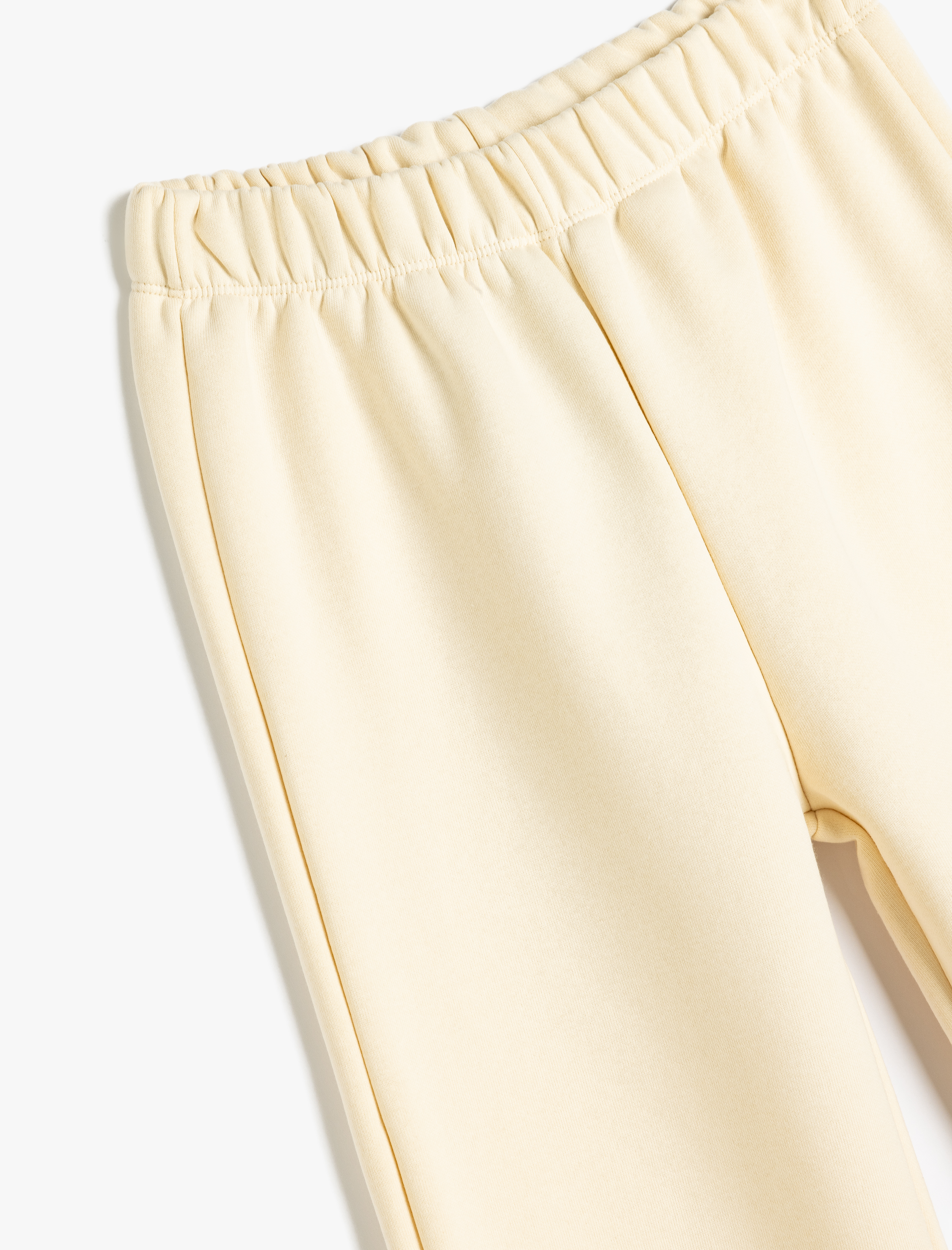  Kız Çocuk Beli Lastikli Şardonlu Basic Jogger Eşofman Altı