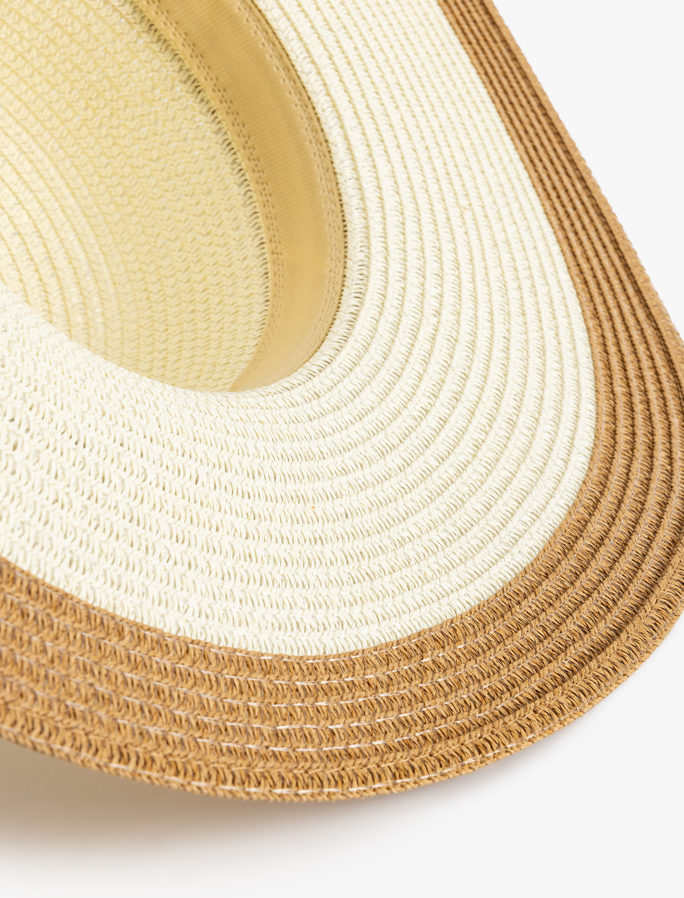  Kadın Hasır Şapka Bant Detaylı