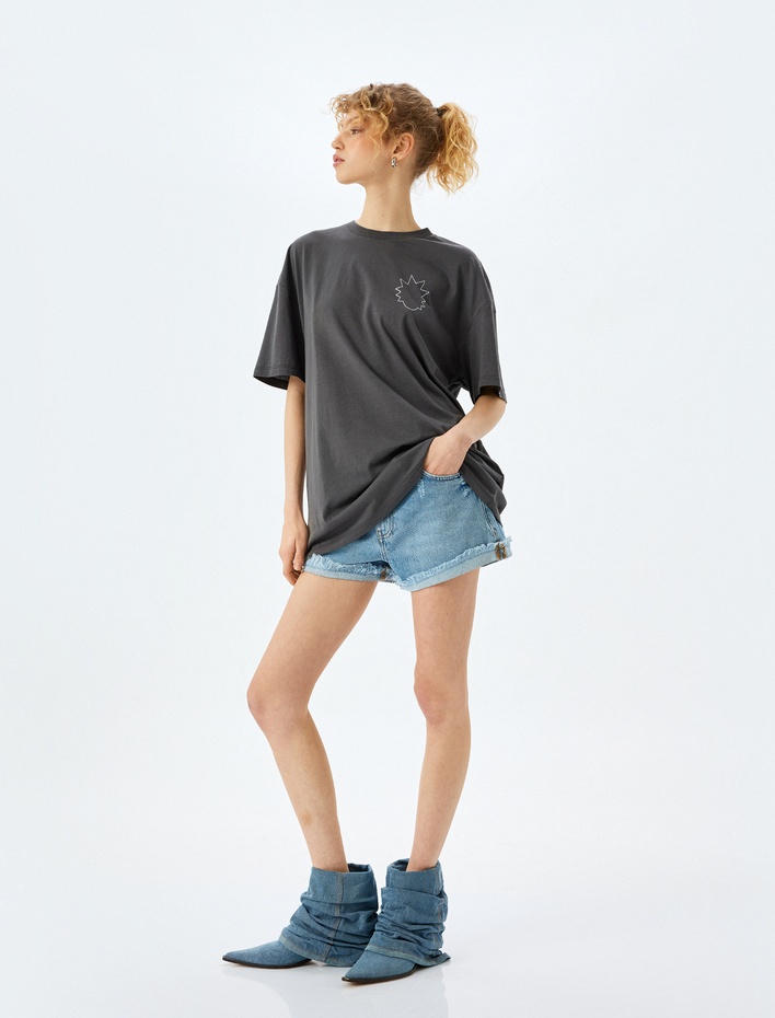  Rick And Morty Lisanslı Arkası Baskılı Oversize Tişört