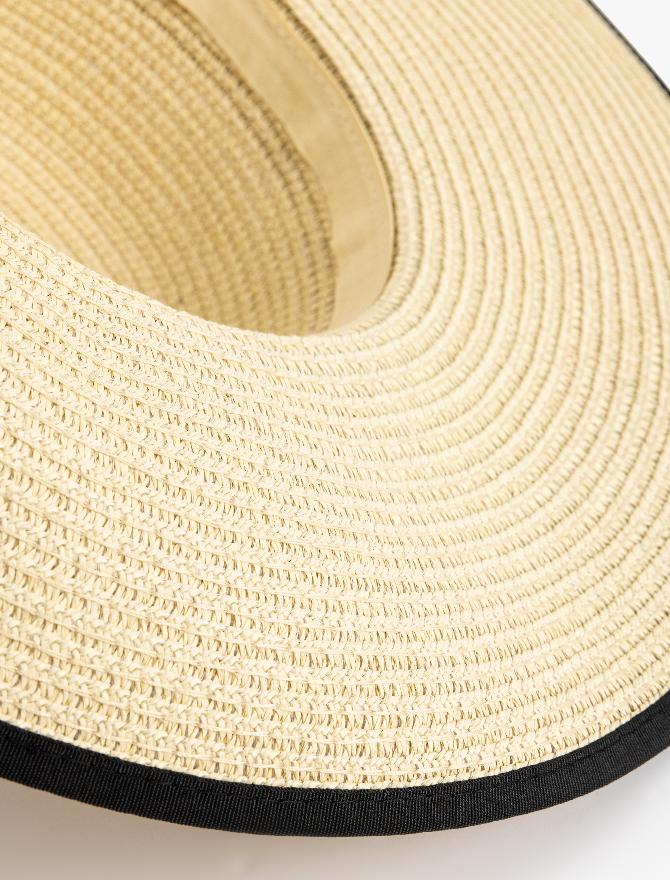  Kadın Hasır Şapka Bant Detaylı