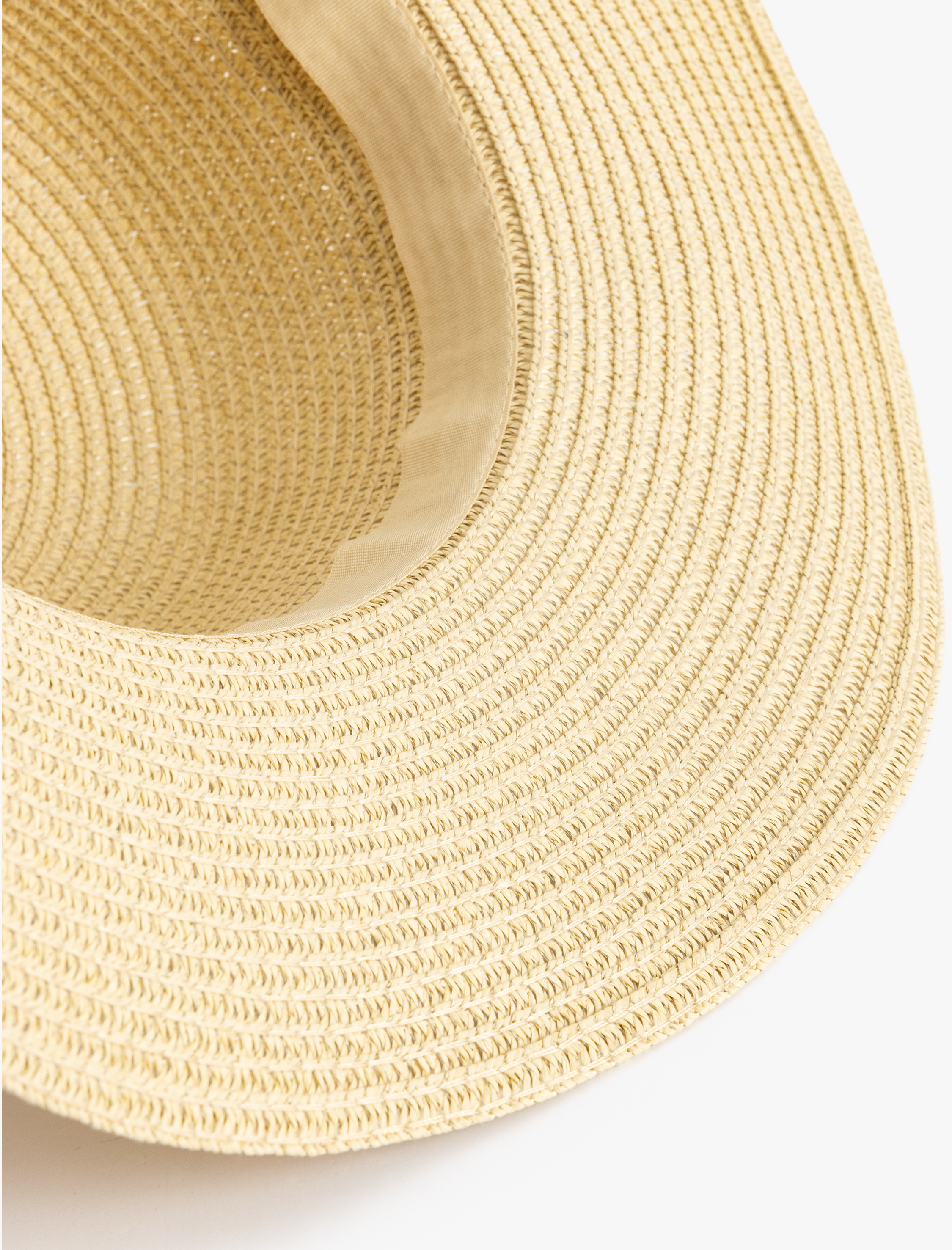  Kadın Hasır Şapka Bant Detaylı