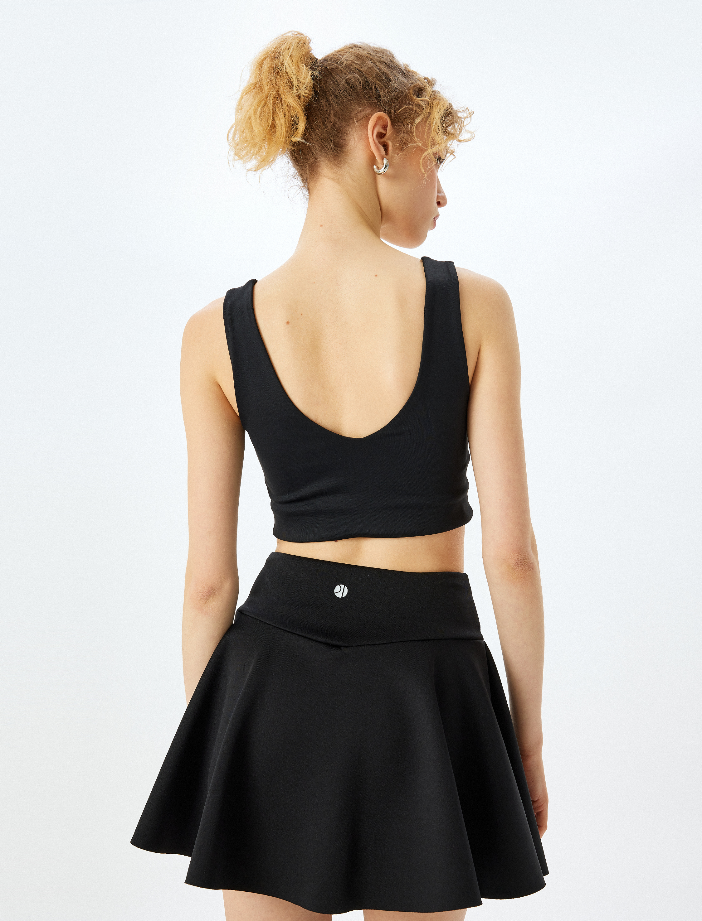   Slim Fit V Yaka Kolsuz Sporcu Sütyeni