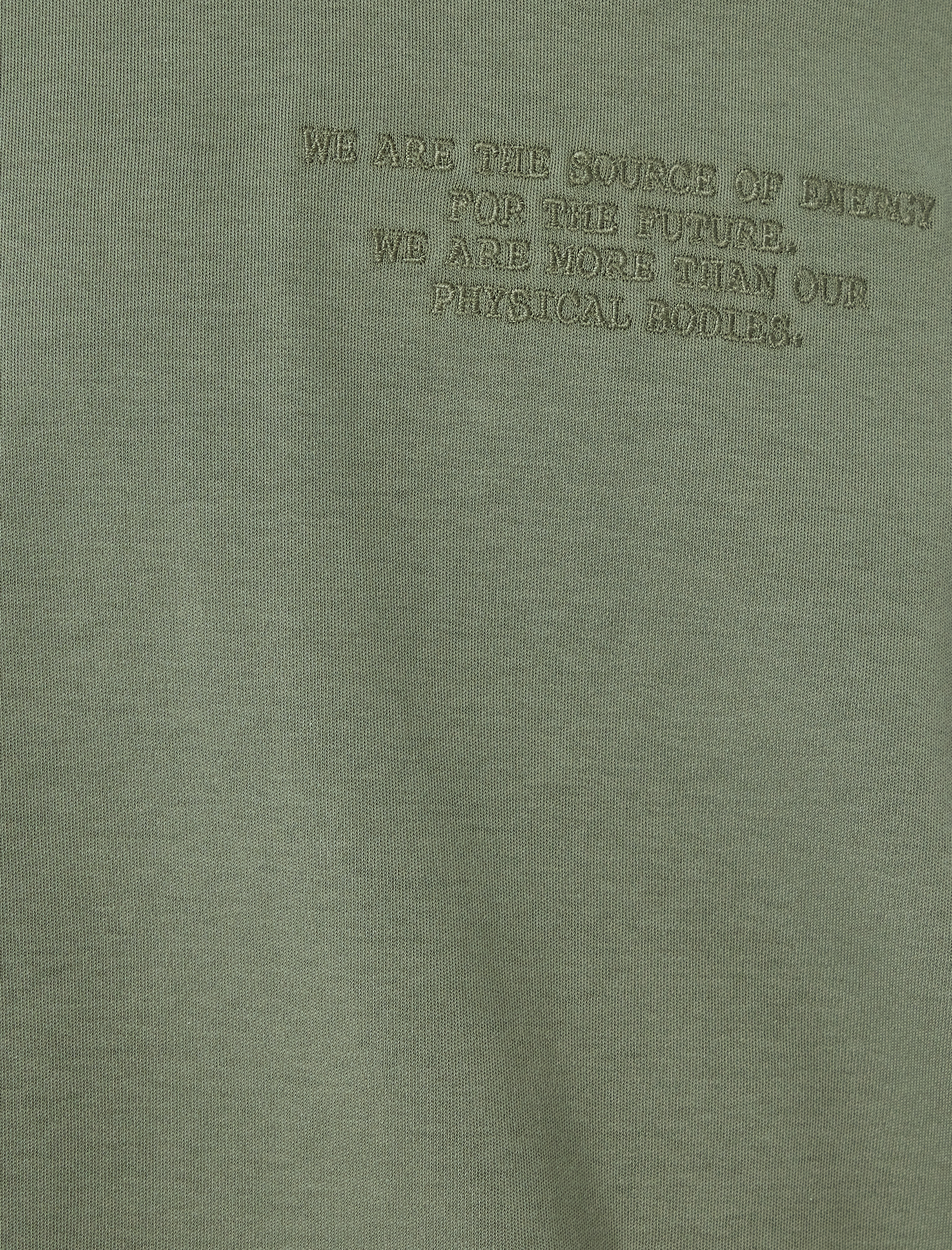   Bisiklet Yaka Tok Kumaş Regular Fit Slogan İşlemeli Kısa Kollu Tişört