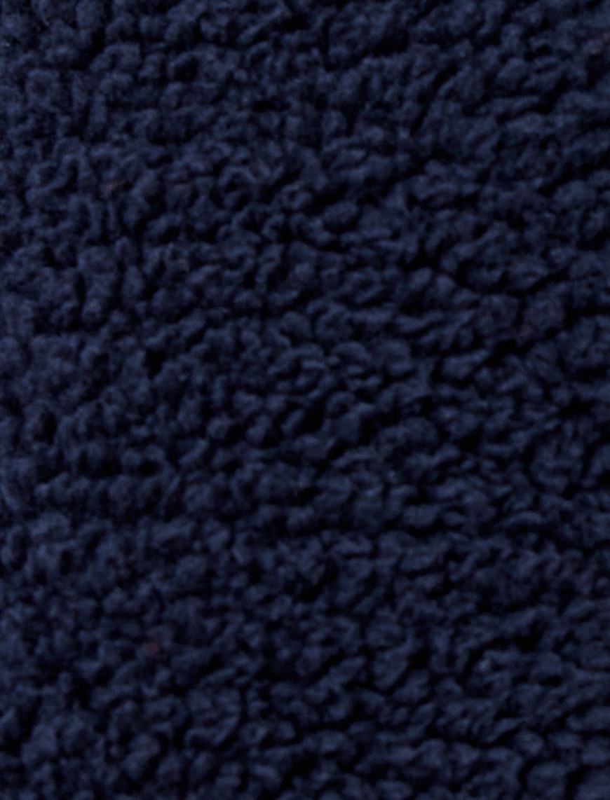   Fermuar Cep Detaylı Çıtçıt Düğmeli Peluş Oversize Sweatshirt