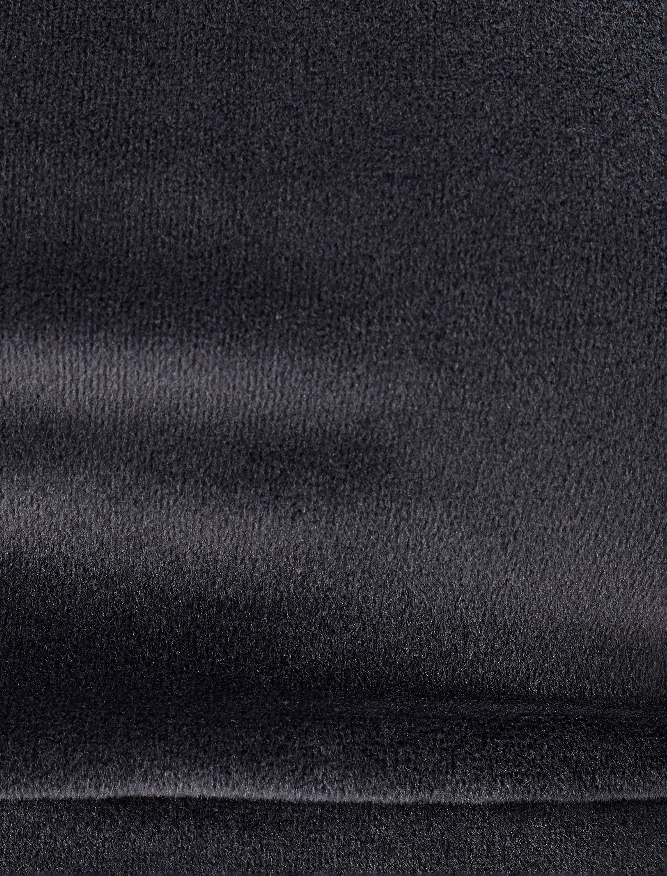   U Yaka Kolsuz Crop Kadife Pijama Üstü