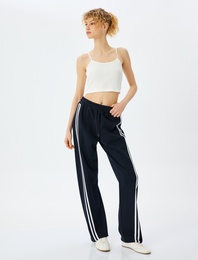 İp Askılı Kolsuz Slim Fit Crop Kadın Bluz