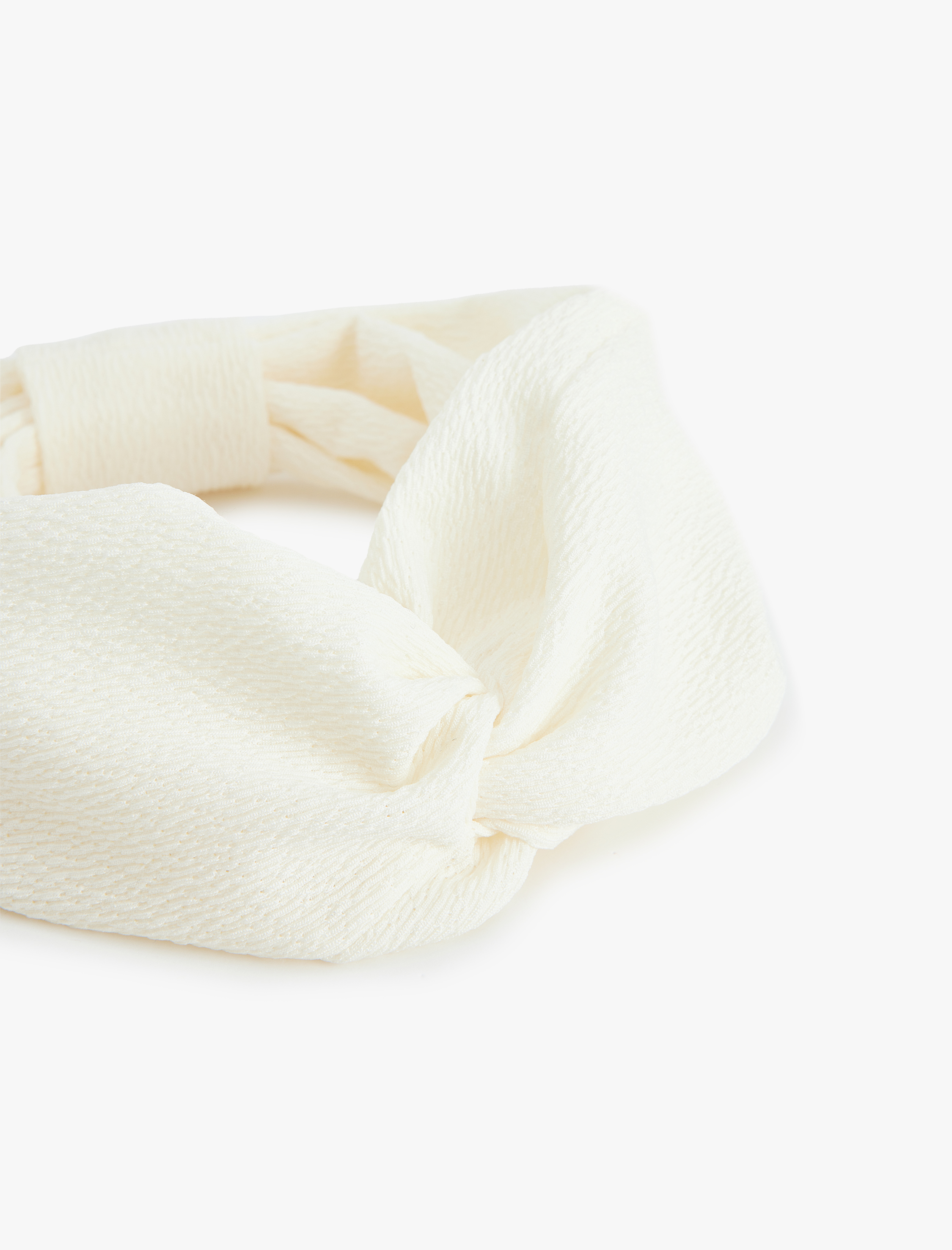  Kadın Düğüm Detaylı Dokulu Saç Bandı