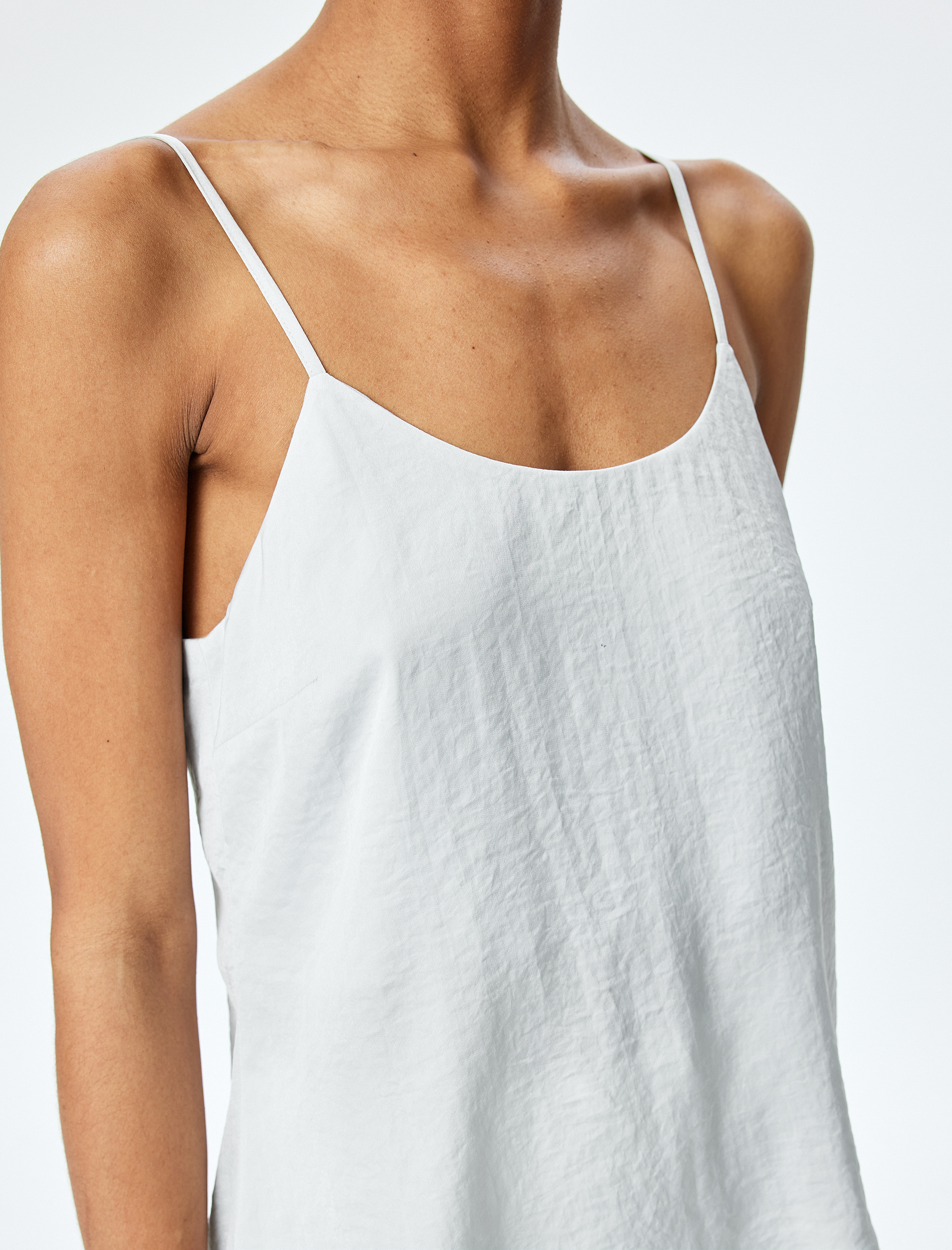   İnce Askılı Saten Atlet