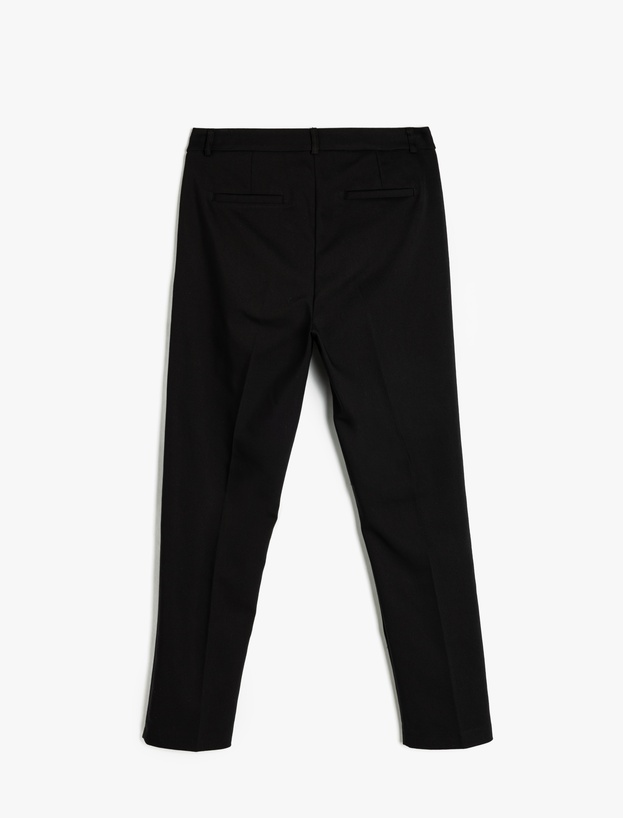 Slim Fit Cepli Cigarette Fit Kumaş Pantolon_1