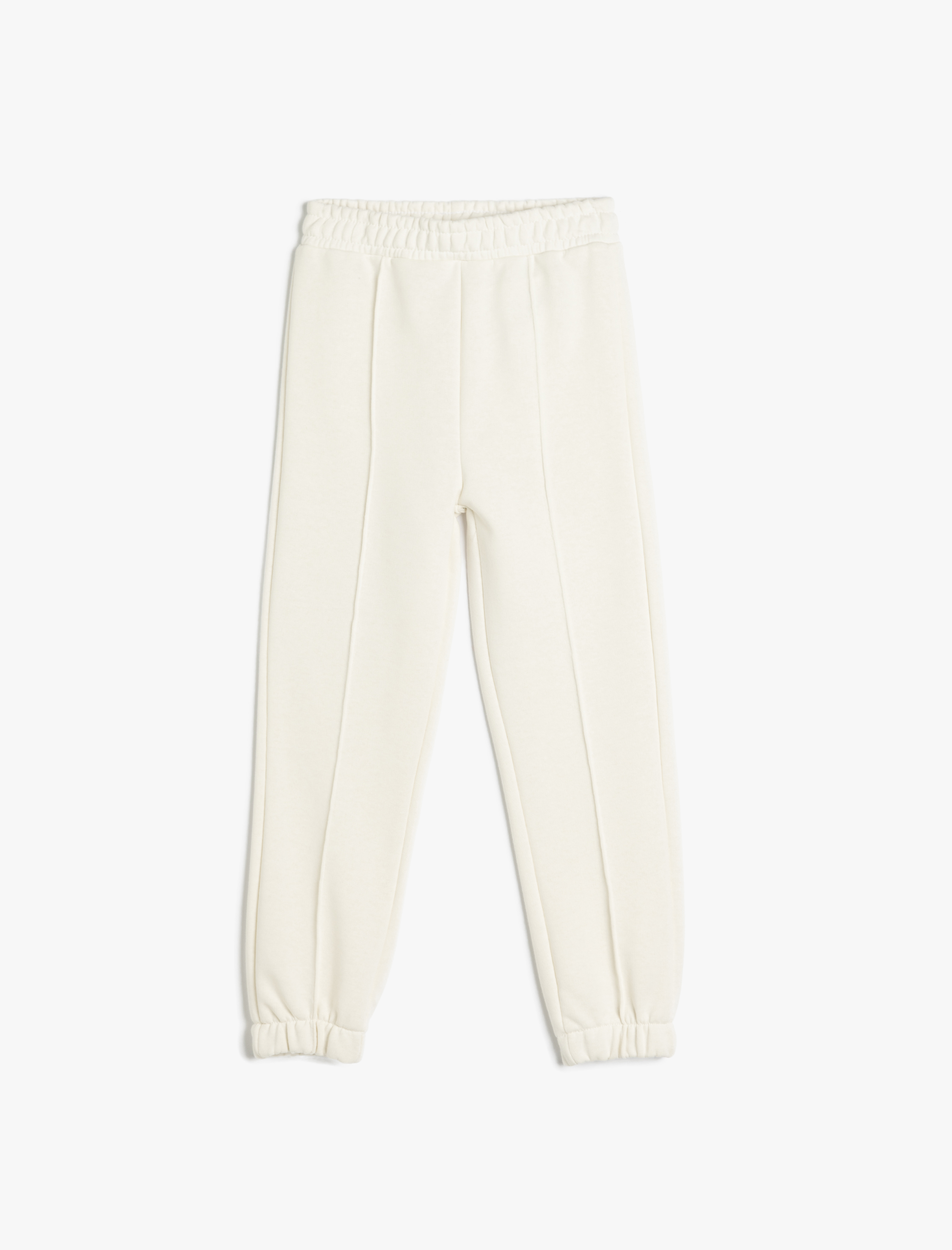 Koton Beli Lastikli Nervürlü Basic Jogger Eşofman Altı -1