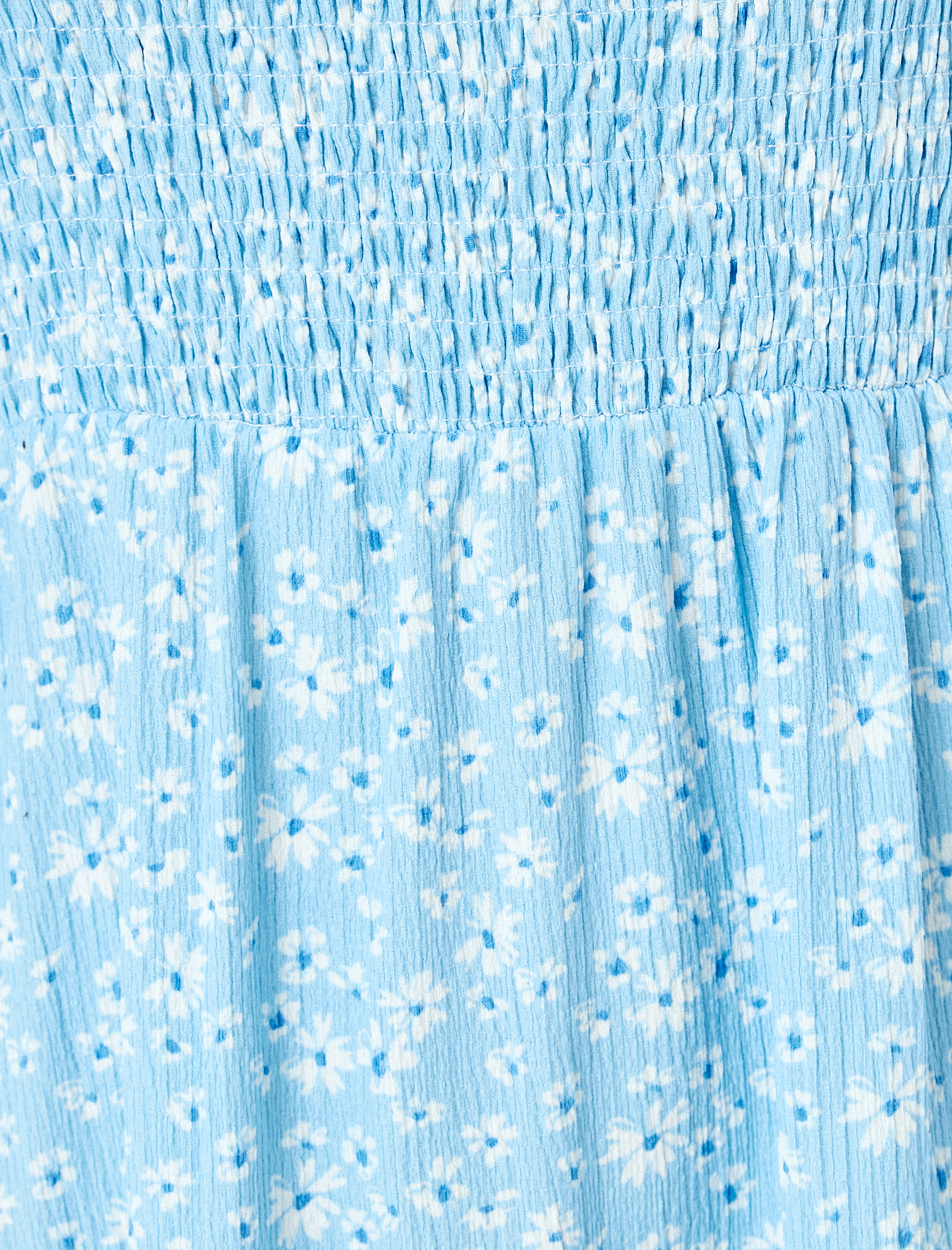   Gipeli Kalın Askılı Çiçekli Midi Kolsuz Elbise Bürümcük