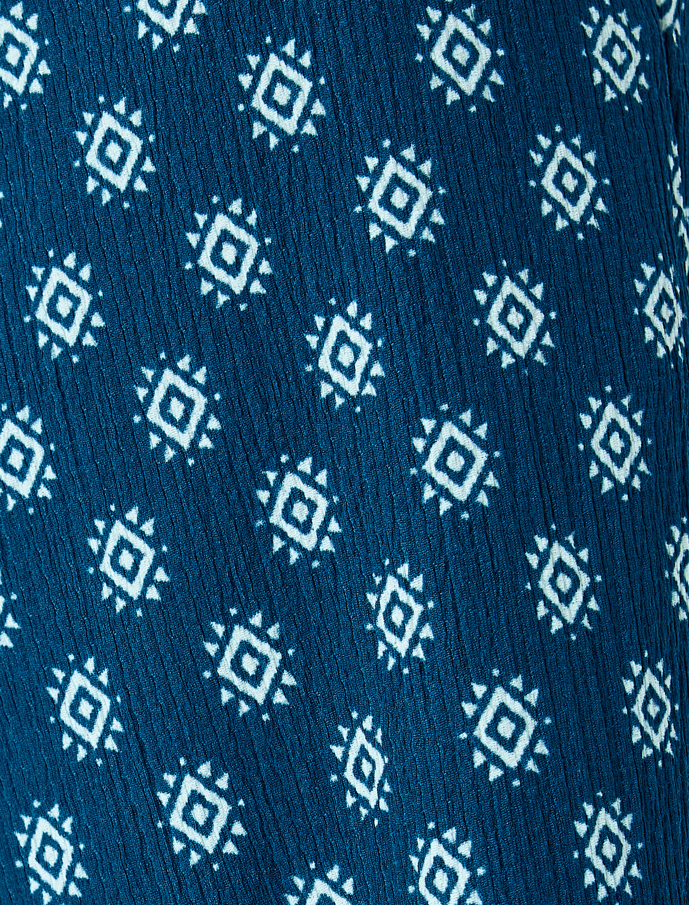   Beli Bağcıklı Rahat Kalıp Geniş Paça Pantolon Bürümcük