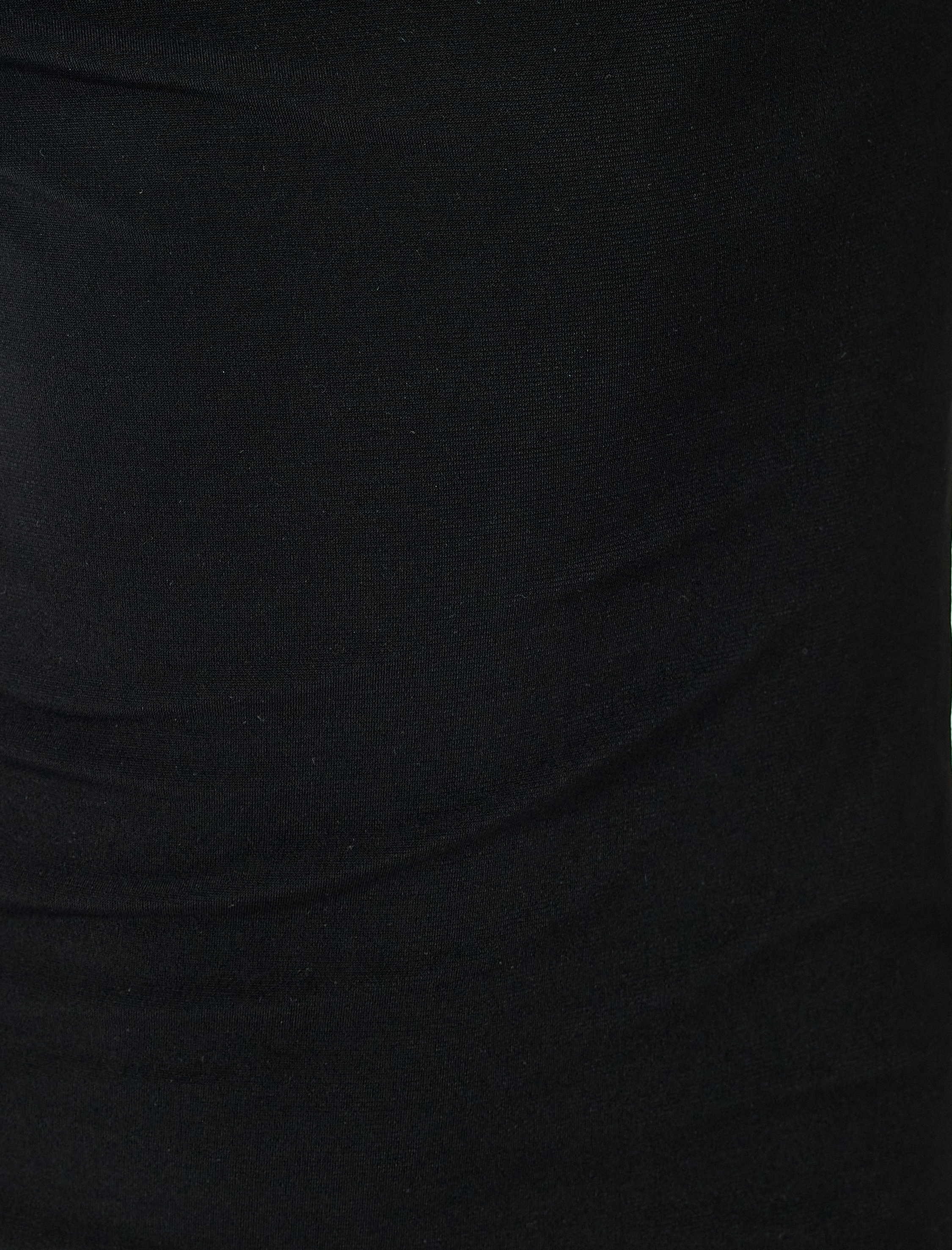   Drapeli Uzun Kollu Midi Degaje Yaka Elbise