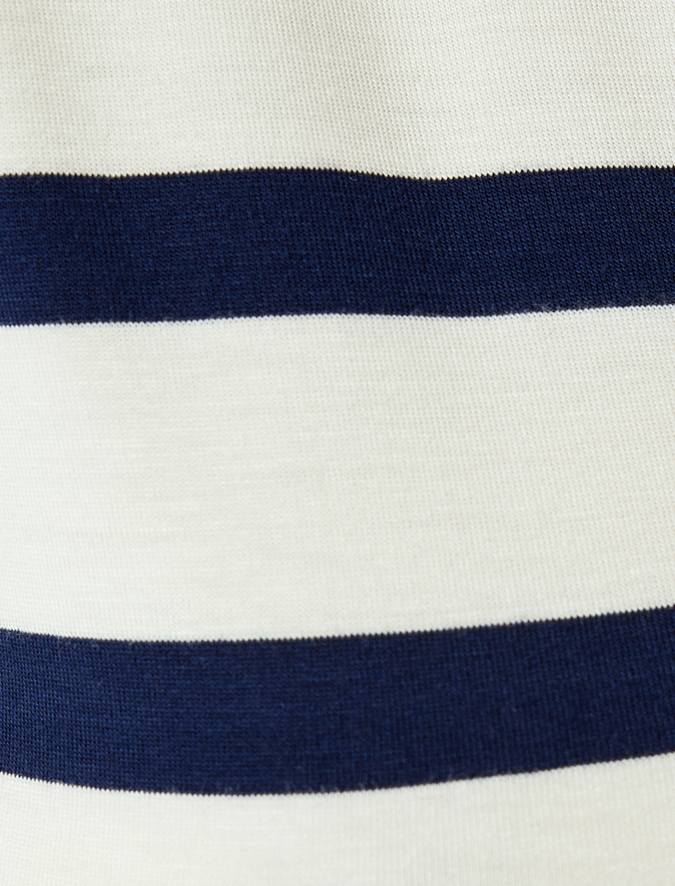 Viskon Kısa Kollu Çizgili Polo Yaka Crop Tişört