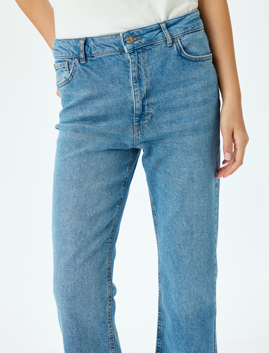   Crop İspanyol Paça Denim Pantolon - Kick Flare Jean