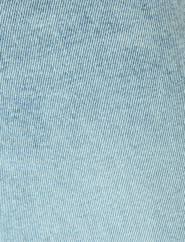 Yüksek Bel İspanyol Paça Denim Pantolon - Flare Jean_5